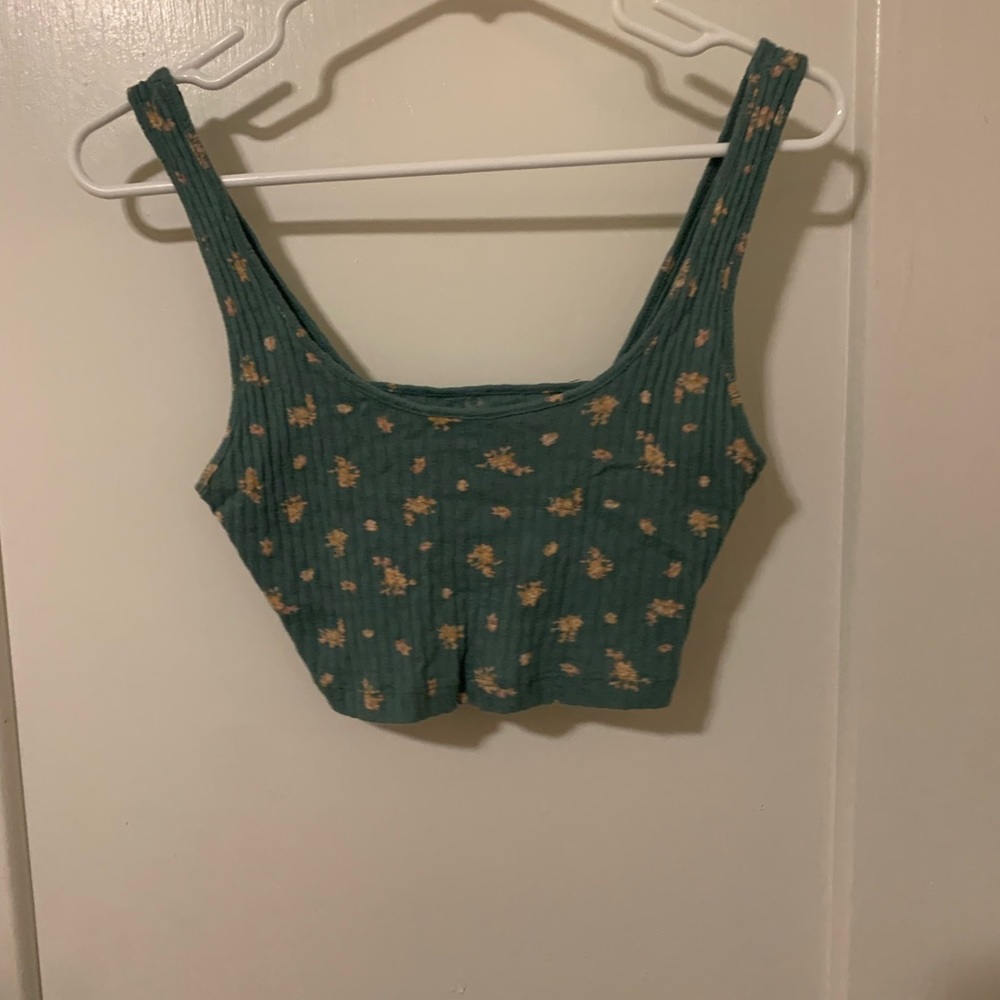 American Eagle Green Crop Top